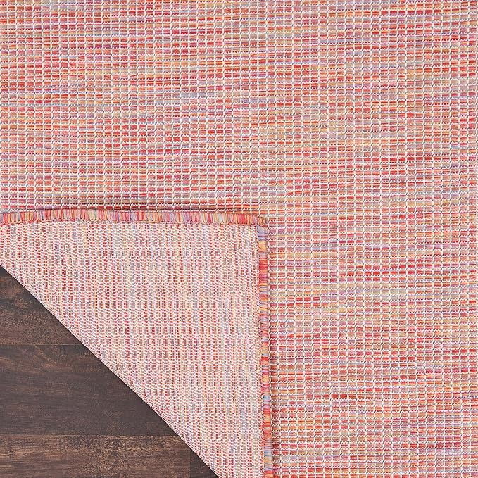 Nourison Home Positano Indoor/Outdoor Rainbow 2'2" x 12' Area Rug, Easy Cleaning, Non Shedding, Bed Room, Living Room, Dining Room, Backyard, Deck, Patio (2x12)