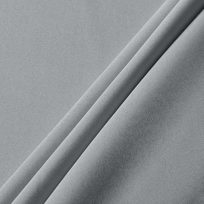 sancua Rectangle Tablecloth - 60 x 102 Inch - Stain and Wrinkle Resistant Washable Polyester Table Cloth, Decorative Fabric Table Cover for Dining Tables, Buffet Parties and Camping, Silver Grey