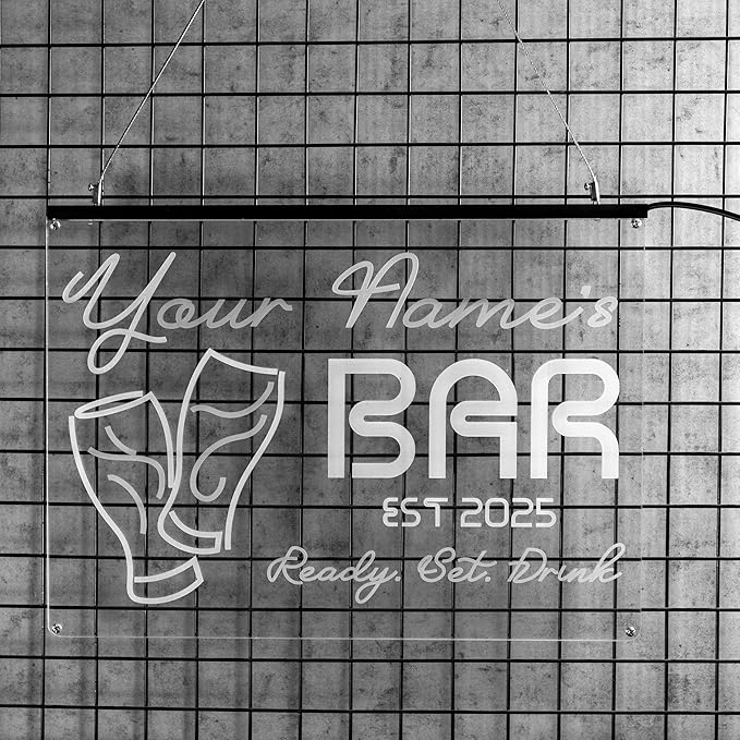 Personalized Pool Side Paradise Neon Sign, Custom Name LED Light, Tropical Sunset Design, Backyard Patio Bar Decor, Gift for Outdoor Lovers