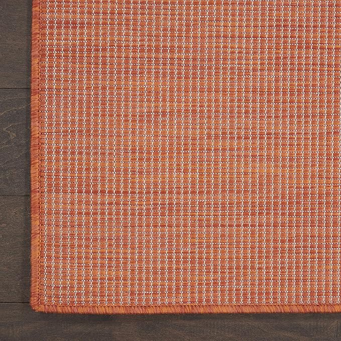 Nourison Home Positano 5' x 7' Terracotta Fabric Modern Area Rug (5' x 7')